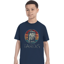 Load image into Gallery viewer, Shirts T-Shirts, Youth / XS / Navy Vintage Tardis