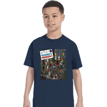 Load image into Gallery viewer, Daily_Deal_Shirts T-Shirts, Youth / XS / Navy Where's Freddy