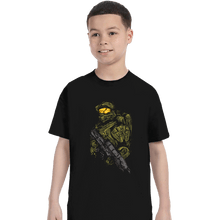 Load image into Gallery viewer, Shirts T-Shirts, Youth / XS / Black Master Chief