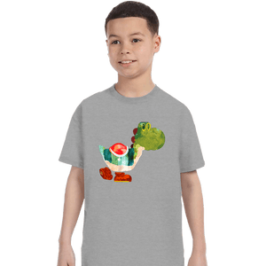 Shirts T-Shirts, Youth / XS / Sports Grey The Very Hungry Dinosaur