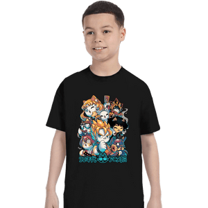 Daily_Deal_Shirts T-Shirts, Youth / XS / Black 90s Anime Neko
