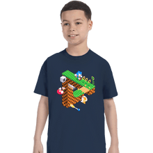 Load image into Gallery viewer, Secret_Shirts T-Shirts, Youth / XS / Navy Sonic Penrose