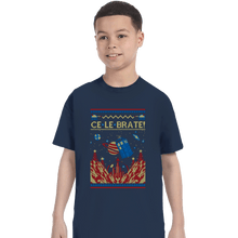 Load image into Gallery viewer, Shirts T-Shirts, Youth / XS / Navy Ce Le Brate