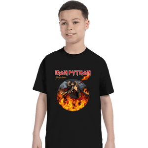 Daily_Deal_Shirts T-Shirts, Youth / XS / Black Iron Python