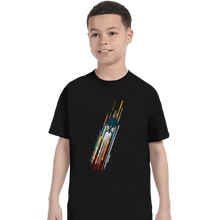 Load image into Gallery viewer, Daily_Deal_Shirts T-Shirts, Youth / XS / Black At Warp Speed