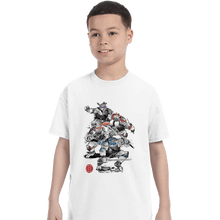 Load image into Gallery viewer, Daily_Deal_Shirts T-Shirts, Youth / XS / White Ninja Turtles Sumi-e
