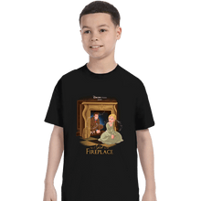 Load image into Gallery viewer, Shirts T-Shirts, Youth / XS / Black The Girl In The Fireplace