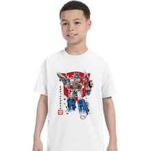 Load image into Gallery viewer, Daily_Deal_Shirts T-Shirts, Youth / XS / White Prime Sumi-E