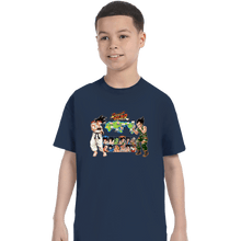 Load image into Gallery viewer, Daily_Deal_Shirts T-Shirts, Youth / XS / Navy Dragon Fighter
