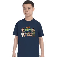 Load image into Gallery viewer, Daily_Deal_Shirts T-Shirts, Youth / XS / Navy Dragon Fighter