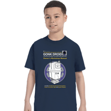 Load image into Gallery viewer, Daily_Deal_Shirts T-Shirts, Youth / XS / Navy Gonk Manual