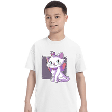 Load image into Gallery viewer, Daily_Deal_Shirts T-Shirts, Youth / XS / White Vain Cat