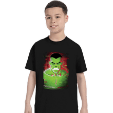 Load image into Gallery viewer, Shirts T-Shirts, Youth / XS / Black Glitch Hulk