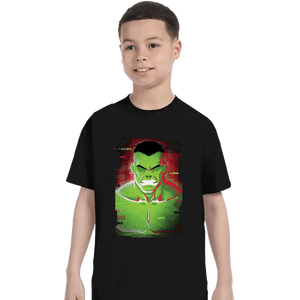 Shirts T-Shirts, Youth / XS / Black Glitch Hulk