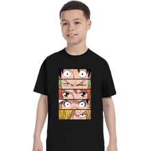 Load image into Gallery viewer, Daily_Deal_Shirts T-Shirts, Youth / XS / Black Straw Hat Eyes