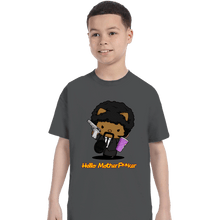Load image into Gallery viewer, Secret_Shirts T-Shirts, Youth / XS / Charcoal Hello Motherf*cker