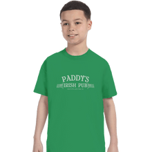 Load image into Gallery viewer, Shirts T-Shirts, Youth / XS / Irish Green Paddy&#39;s Pub
