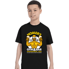 Load image into Gallery viewer, Shirts T-Shirts, Youth / XS / Black Homer's Gym