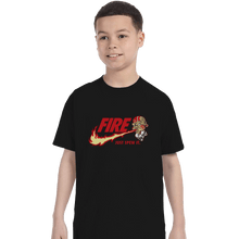 Load image into Gallery viewer, Shirts T-Shirts, Youth / Small / Black Yoga Flame