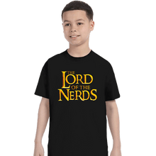 Load image into Gallery viewer, Daily_Deal_Shirts T-Shirts, Youth / XS / Black Lord Of The Nerds