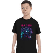 Load image into Gallery viewer, Secret_Shirts T-Shirts, Youth / XS / Black Epic Kaiju Battle
