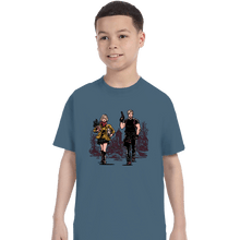 Load image into Gallery viewer, Daily_Deal_Shirts T-Shirts, Youth / XS / Indigo Blue Leon