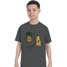 Load image into Gallery viewer, Shirts T-Shirts, Youth / XL / Charcoal Here's Pineapple