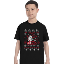 Load image into Gallery viewer, Shirts T-Shirts, Youth / XS / Black Despair Kuma Ugly Christmas Sweater