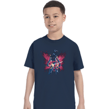 Load image into Gallery viewer, Shirts T-Shirts, Youth / XS / Navy Mental Butterfly
