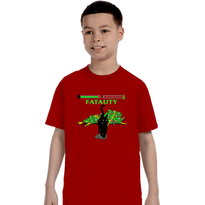 Daily_Deal_Shirts T-Shirts, Youth / XS / Red Christmas Kombat