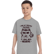 Load image into Gallery viewer, Daily_Deal_Shirts T-Shirts, Youth / XS / Sports Grey Patience Tested