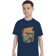 Load image into Gallery viewer, Shirts T-Shirts, Youth / Small / Navy Heroes Crossing