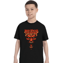 Load image into Gallery viewer, Shirts T-Shirts, Youth / XS / Black Red Faced Devil
