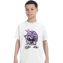 Load image into Gallery viewer, Daily_Deal_Shirts T-Shirts, Youth / XS / White Donatello Sumi-e