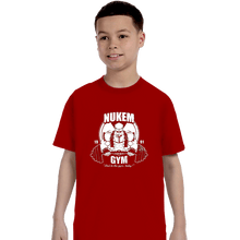 Load image into Gallery viewer, Shirts T-Shirts, Youth / XS / Red Nukem Gym