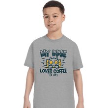Load image into Gallery viewer, Daily_Deal_Shirts T-Shirts, Youth / XS / Sports Grey Innie Loves Coffee