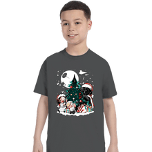 Load image into Gallery viewer, Daily_Deal_Shirts T-Shirts, Youth / XS / Charcoal Christmas In The Stars
