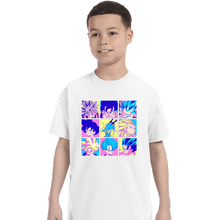 Load image into Gallery viewer, Shirts T-Shirts, Youth / XS / White Saiyan Colors