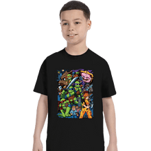 Load image into Gallery viewer, Daily_Deal_Shirts T-Shirts, Youth / XS / Black TMNT Pilgrim
