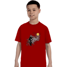 Load image into Gallery viewer, Shirts T-Shirts, Youth / XS / Red Saiyan With Balloon