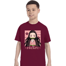 Load image into Gallery viewer, Shirts T-Shirts, Youth / XS / Maroon Nezuko