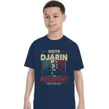 Load image into Gallery viewer, Shirts T-Shirts, Youth / XL / Navy Djarin For President