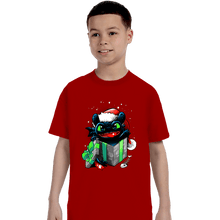 Load image into Gallery viewer, Secret_Shirts T-Shirts, Youth / XS / Red The Christmas Dragon