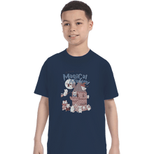 Load image into Gallery viewer, Shirts T-Shirts, Youth / XL / Navy Magicat Academy