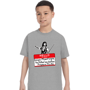 Daily_Deal_Shirts T-Shirts, Youth / XS / Sports Grey Inigo Hello
