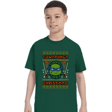 Load image into Gallery viewer, Shirts T-Shirts, Youth / XS / Forest Leonardo Christmas