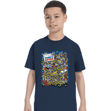 Load image into Gallery viewer, Secret_Shirts T-Shirts, Youth / XS / Navy Where's Kevin