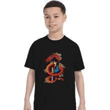 Load image into Gallery viewer, Shirts T-Shirts, Youth / XL / Black Mulan And The Dragon