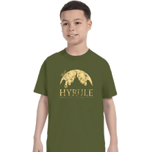 Load image into Gallery viewer, Shirts T-Shirts, Youth / XS / Military Green Hyrule Tourist