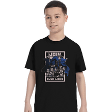 Load image into Gallery viewer, Shirts T-Shirts, Youth / XL / Black Join Blue Lions